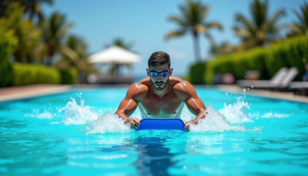 Nager avec une planche : bienfaits pour les jambes, techniques, limites et repères